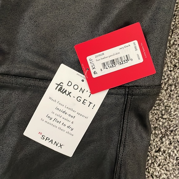 Faux Leather Midi Skirt by Spanx - Picture 2 of 3